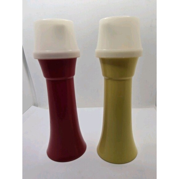 Tupperware Ketchup Mustard Hourglass Pump Dispenser Container #871-10 Vtg - Picture 1 of 15